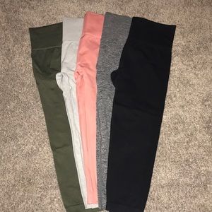 Forever 21 Pants - Five pairs of F21 cropped leggings Forever 21 Pants - Five pairs of F21 cropped leggings